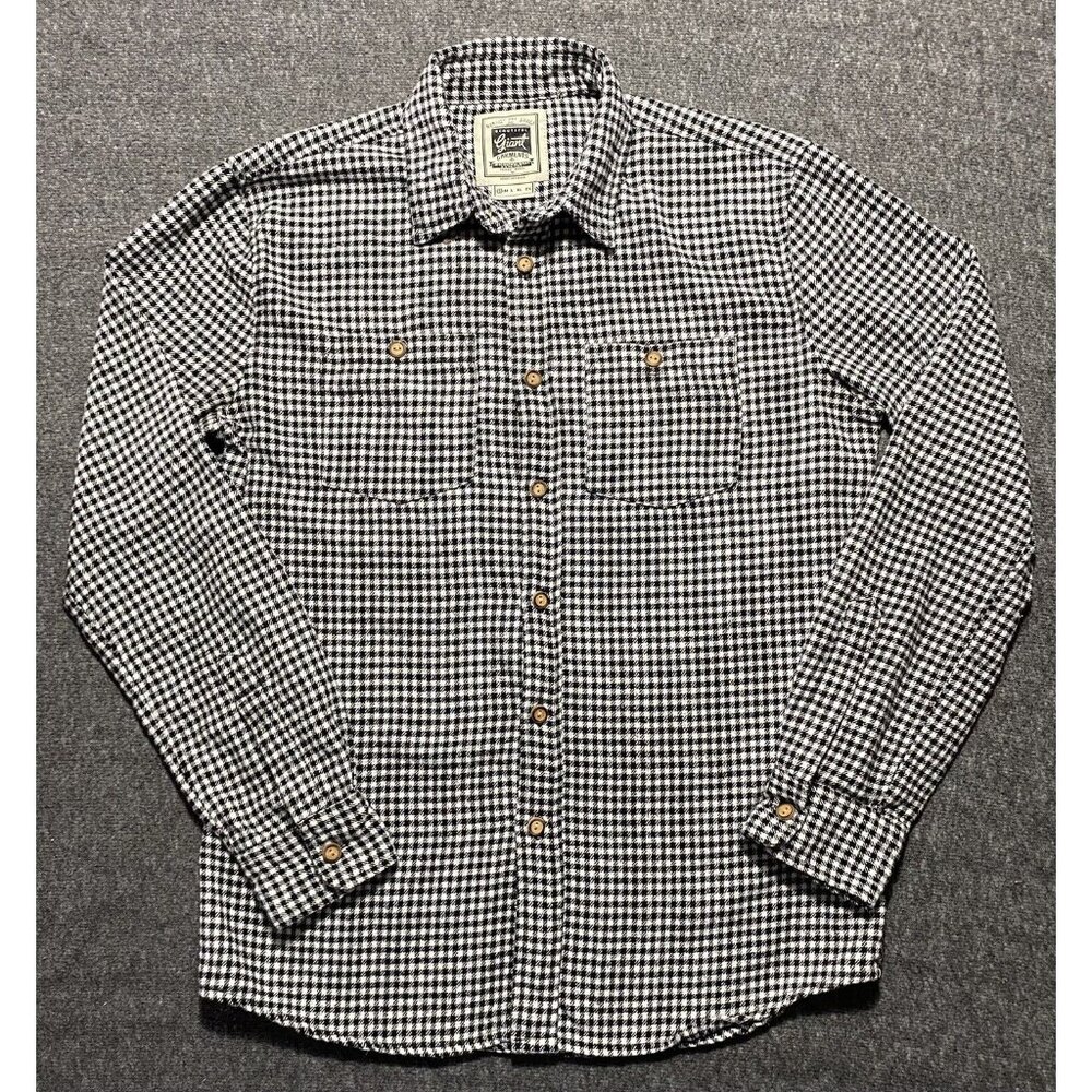 Giant Garments Casual Button Up Shirt  Women Size S Black